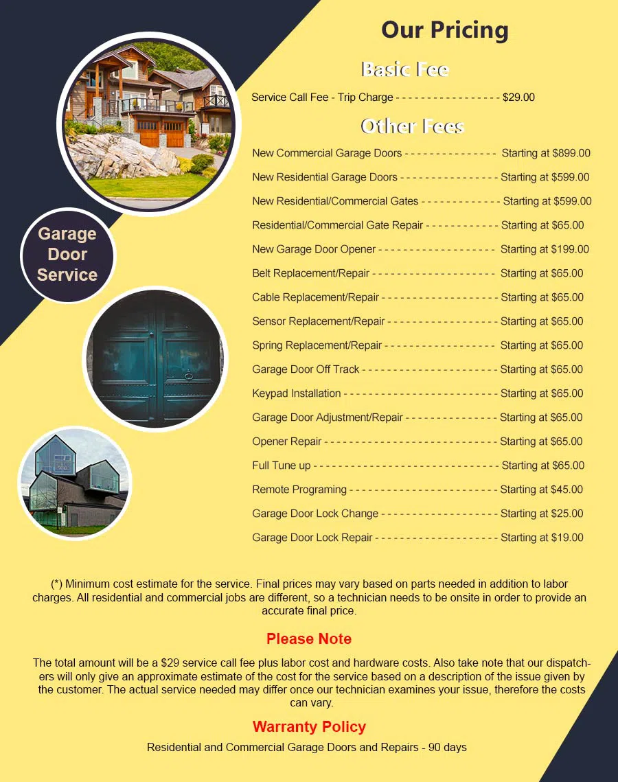 Elite Garage Door Service Delray Beach, FL 561-430-4209 - pricelist6